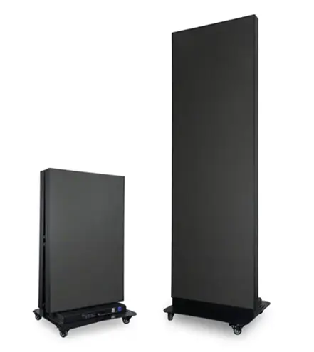 Tótem plegable LED para publicidad exterior e interior