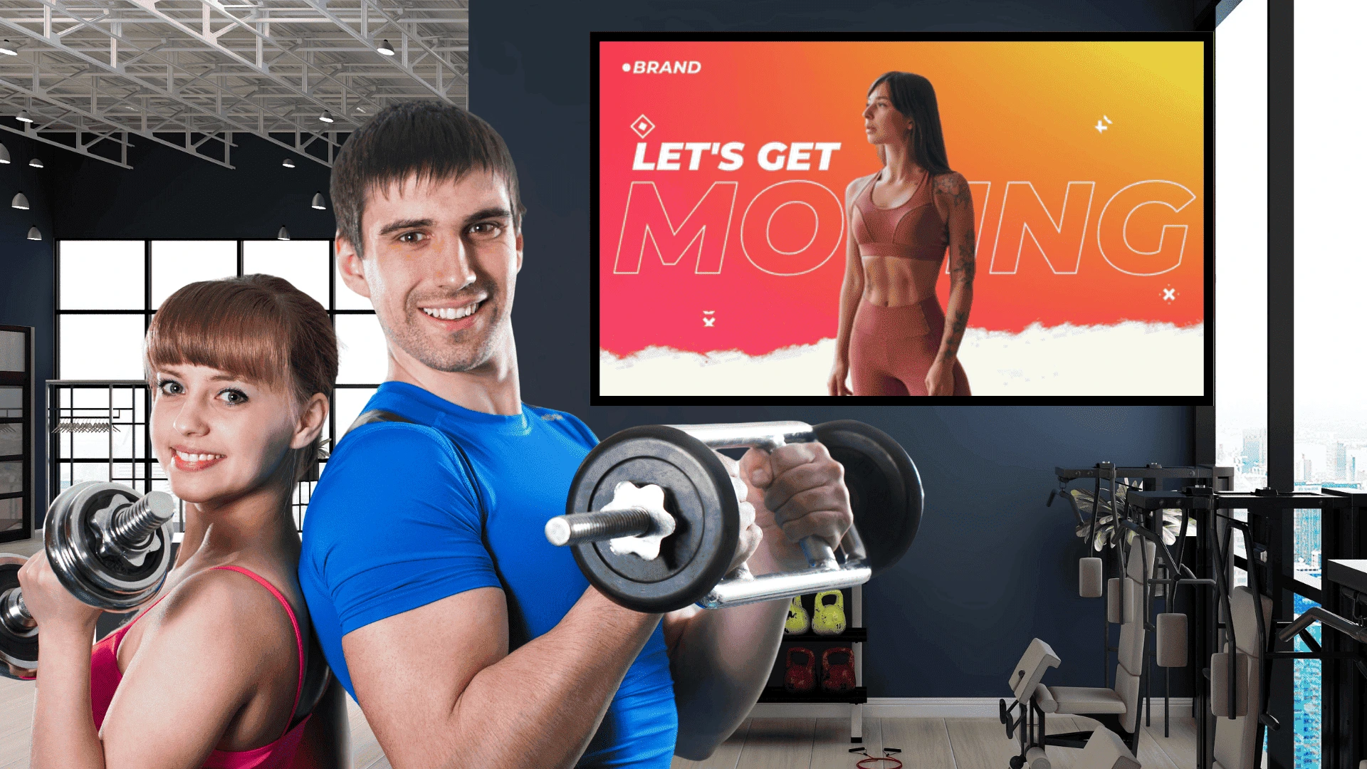 Gestor de pantallas para centros deportivos, gimnasios y entrenadores privados